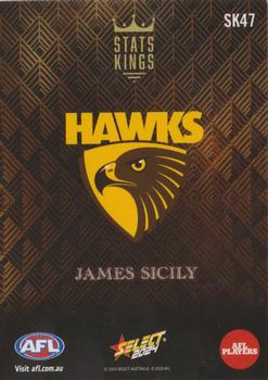 2024 Select AFL Footy Stars - Stats Kings #SK47 James Sicily Back